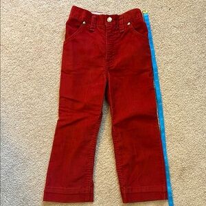 Vintage Healthtex kids Red Corduroy Pants